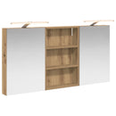 vidaXL Fürdőszobai Szekrény Szett 3 pcs 120 x 10,5 x 60,5 cm Faanyag