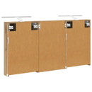 vidaXL Fürdőszobai Szekrény Szett 3 pcs 120 x 10,5 x 60,5 cm Faanyag
