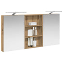 vidaXL Fürdőszobai Szekrény Szett 3 pcs 120 x 10,5 x 60,5 cm Faanyag