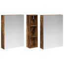 vidaXL Fürdőszobai Szekrény Szett 3 pcs 120 x 14,5 x 70 cm Faanyag