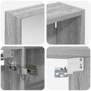 vidaXL Fürdőszobai Szekrény Szett 3 pcs 120 x 14,5 x 70 cm Faanyag