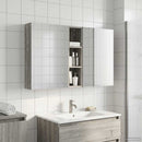 vidaXL Fürdőszobai Szekrény Szett 3 pcs 120 x 14,5 x 70 cm Faanyag