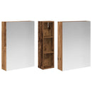 vidaXL Fürdőszobai Szekrény Szett 3 pcs 120 x 14,5 x 70 cm Faanyag