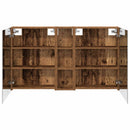 vidaXL Fürdőszobai Szekrény Szett 3 pcs 120 x 14,5 x 70 cm Faanyag