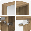 vidaXL Fürdőszobai Szekrény Szett 3 pcs 120 x 14,5 x 70 cm Faanyag