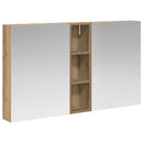 vidaXL Fürdőszobai Szekrény Szett 3 pcs 120 x 14,5 x 70 cm Faanyag