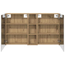vidaXL Fürdőszobai Szekrény Szett 3 pcs 120 x 14,5 x 70 cm Faanyag
