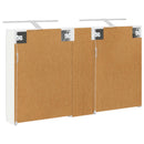 vidaXL Fürdőszobai Szekrény Szett 3 pcs 120 x 14,5 x 70 cm Faanyag