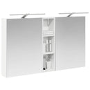 vidaXL Fürdőszobai Szekrény Szett 3 pcs 120 x 14,5 x 70 cm Faanyag
