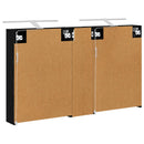 vidaXL Fürdőszobai Szekrény Szett 3 pcs 120 x 14,5 x 70 cm Faanyag
