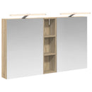 vidaXL Fürdőszobai Szekrény Szett 3 pcs 120 x 14,5 x 70 cm Faanyag