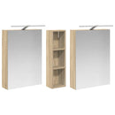 vidaXL Fürdőszobai Szekrény Szett 3 pcs 120 x 14,5 x 70 cm Faanyag