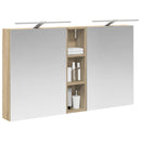 vidaXL Fürdőszobai Szekrény Szett 3 pcs 120 x 14,5 x 70 cm Faanyag