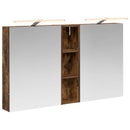 vidaXL Fürdőszobai Szekrény Szett 3 pcs 120 x 14,5 x 70 cm Faanyag