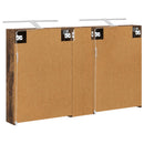 vidaXL Fürdőszobai Szekrény Szett 3 pcs 120 x 14,5 x 70 cm Faanyag