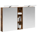 vidaXL Fürdőszobai Szekrény Szett 3 pcs 120 x 14,5 x 70 cm Faanyag