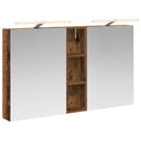 vidaXL Fürdőszobai Szekrény Szett 3 pcs 120 x 14,5 x 70 cm Faanyag