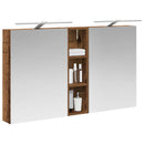 vidaXL Fürdőszobai Szekrény Szett 3 pcs 120 x 14,5 x 70 cm Faanyag