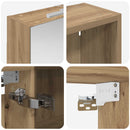 vidaXL Fürdőszobai Szekrény Szett 3 pcs 120 x 14,5 x 70 cm Faanyag