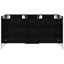 vidaXL Fürdőszobai Szekrény Szett 3 pcs 130 x 14,5 x 70 cm Faanyag