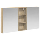 vidaXL Fürdőszobai Szekrény Szett 3 pcs 130 x 14,5 x 70 cm Faanyag