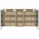 vidaXL Fürdőszobai Szekrény Szett 3 pcs 130 x 14,5 x 70 cm Faanyag