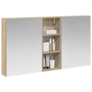 vidaXL Fürdőszobai Szekrény Szett 3 pcs 130 x 14,5 x 70 cm Faanyag