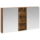 vidaXL Fürdőszobai Szekrény Szett 3 pcs 130 x 14,5 x 70 cm Faanyag
