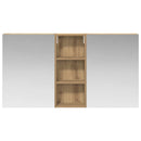 vidaXL Fürdőszobai Szekrény Szett 3 pcs 130 x 14,5 x 70 cm Faanyag
