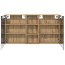 vidaXL Fürdőszobai Szekrény Szett 3 pcs 130 x 14,5 x 70 cm Faanyag