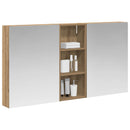 vidaXL Fürdőszobai Szekrény Szett 3 pcs 130 x 14,5 x 70 cm Faanyag