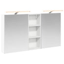 vidaXL Fürdőszobai Szekrény Szett 3 pcs 130 x 14,5 x 70 cm Faanyag