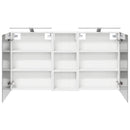 vidaXL Fürdőszobai Szekrény Szett 3 pcs 130 x 14,5 x 70 cm Faanyag