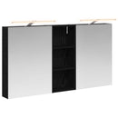 vidaXL Fürdőszobai Szekrény Szett 3 pcs 130 x 14,5 x 70 cm Faanyag