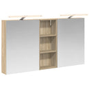 vidaXL Fürdőszobai Szekrény Szett 3 pcs 130 x 14,5 x 70 cm Faanyag