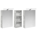 vidaXL Fürdőszobai Szekrény Szett 3 pcs 130 x 14,5 x 70 cm Faanyag