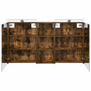 vidaXL Fürdőszobai Szekrény Szett 3 pcs 130 x 14,5 x 70 cm Faanyag