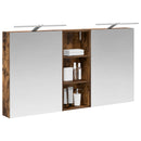 vidaXL Fürdőszobai Szekrény Szett 3 pcs 130 x 14,5 x 70 cm Faanyag