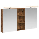 vidaXL Fürdőszobai Szekrény Szett 3 pcs 130 x 14,5 x 70 cm Faanyag