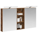vidaXL Fürdőszobai Szekrény Szett 3 pcs 130 x 14,5 x 70 cm Faanyag