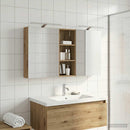 vidaXL Fürdőszobai Szekrény Szett 3 pcs 130 x 14,5 x 70 cm Faanyag