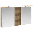 vidaXL Fürdőszobai Szekrény Szett 3 pcs 130 x 14,5 x 70 cm Faanyag