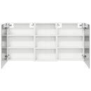 vidaXL Fürdőszobai Szekrény Szett 3 pcs 140 x 14,5 x 70 cm Faanyag