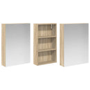 vidaXL Fürdőszobai Szekrény Szett 3 pcs 140 x 14,5 x 70 cm Faanyag