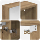 vidaXL Fürdőszobai Szekrény Szett 3 pcs 140 x 14,5 x 70 cm Faanyag