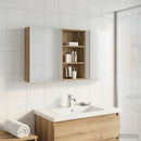 vidaXL Fürdőszobai Szekrény Szett 3 pcs 140 x 14,5 x 70 cm Faanyag