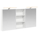 vidaXL Fürdőszobai Szekrény Szett 3 pcs 140 x 14,5 x 70 cm Faanyag