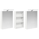 vidaXL Fürdőszobai Szekrény Szett 3 pcs 140 x 14,5 x 70 cm Faanyag