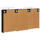 vidaXL Fürdőszobai Szekrény Szett 3 pcs 140 x 14,5 x 70 cm Faanyag