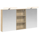 vidaXL Fürdőszobai Szekrény Szett 3 pcs 140 x 14,5 x 70 cm Faanyag